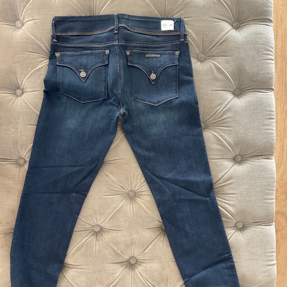 Hudson Collin Jeans Back Flap Pocket 2 Button Front Elm Dark Wash Size 29 - Picture 4 of 4